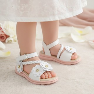 Sandália Infantil Menina Feminina Flor Confortável Verão Figueiroa