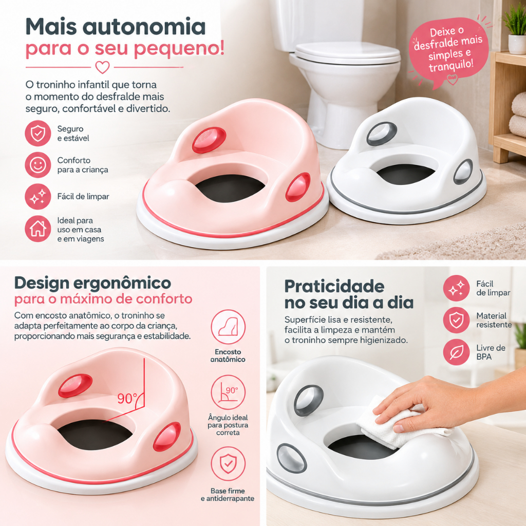 redutor Assento vaso Sanitário Infantil Redutor Assento Sanitário infantil Para Desfralde
