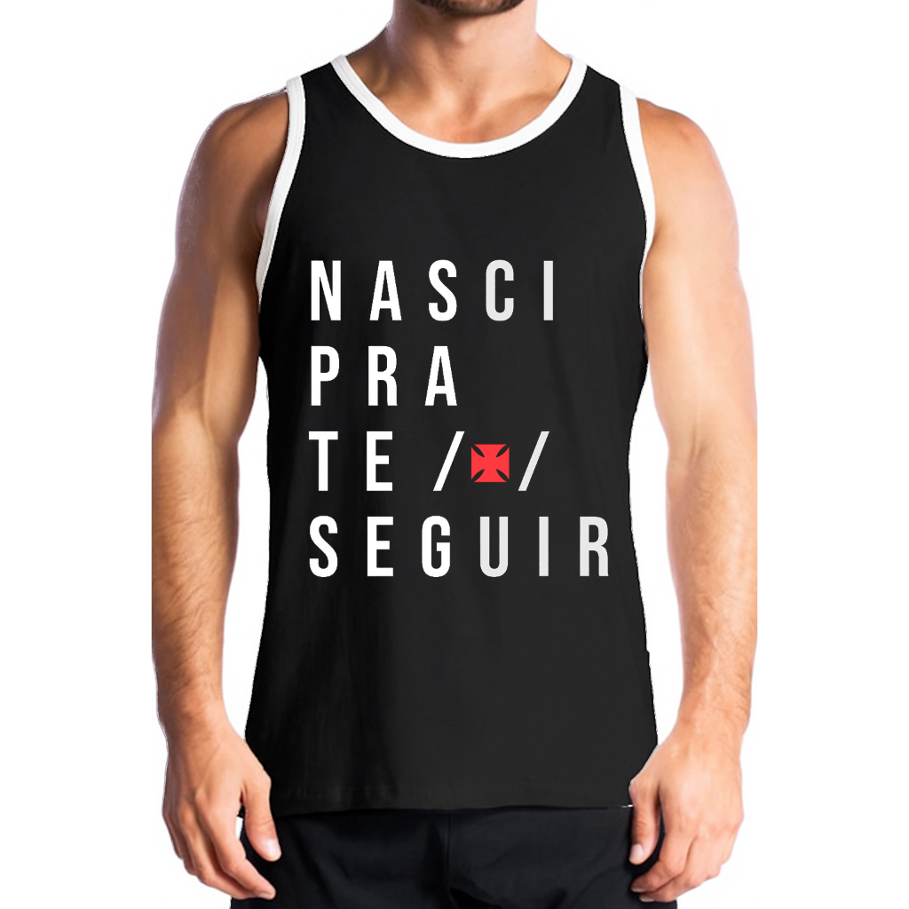 Regata Crvg Futebol Nasci Pra Te Seguir Camisa Masculina 100% Algodão