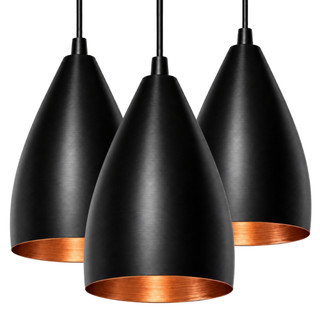 Kit 3 Pendente Luminária Modelo Vegas Lustre em Alumínio para casa Decoração Em Geral  Escritorio