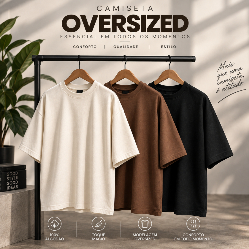 Camiseta Premium 100% Algodão Unissex Streetwear Camisa Básica Lisa Camiseta Oversized