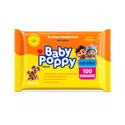Baby Poppy Toalhas Umedecidas Classic 100 unidades