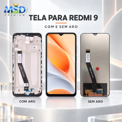 Tela Frontal Touch LCD Redmi 9 - 9 Prime - Poco M2 — Testada Antes do envio
