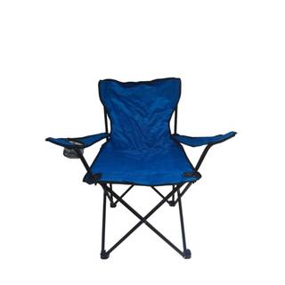 Cadeira Azul Camping Pesca Praia Dobrável Porta Copo C/ Bolsa