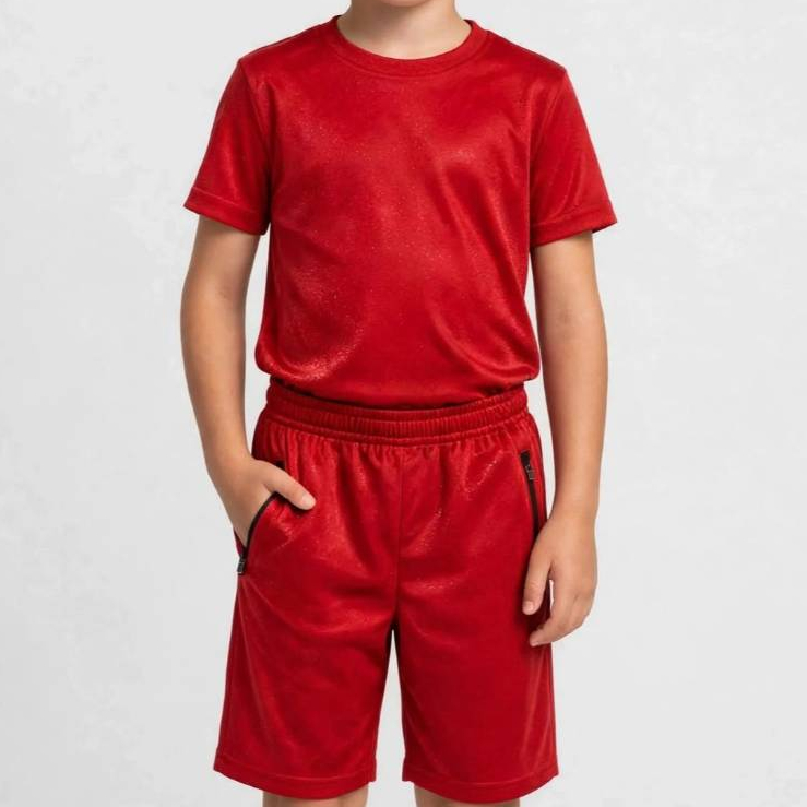 Conjunto Bermuda e Camiseta Infantil Juvenil Dia Dia Conforto Estilo Tendencia