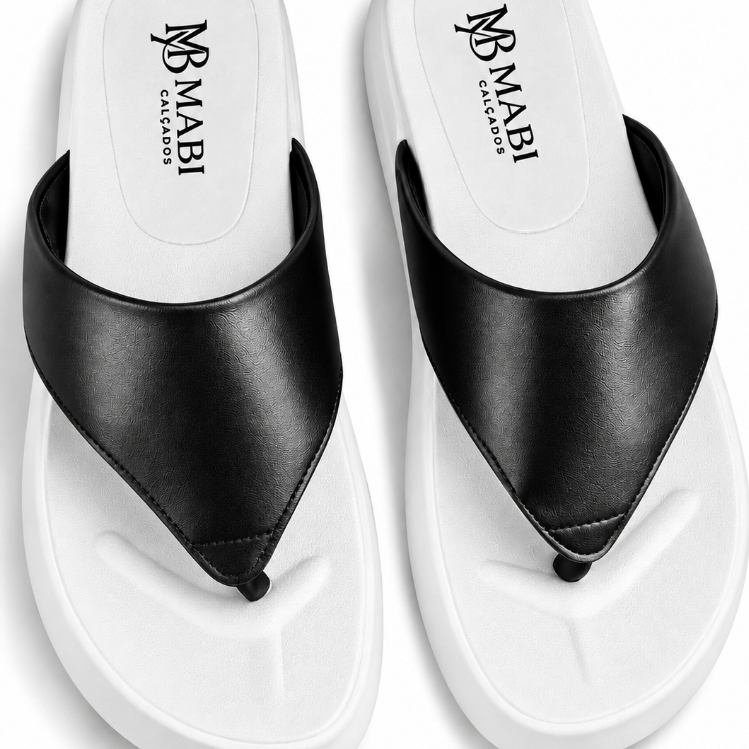 Chinelo Feminino Plataforma Confortável Anatômico Solado Antiderrapante
