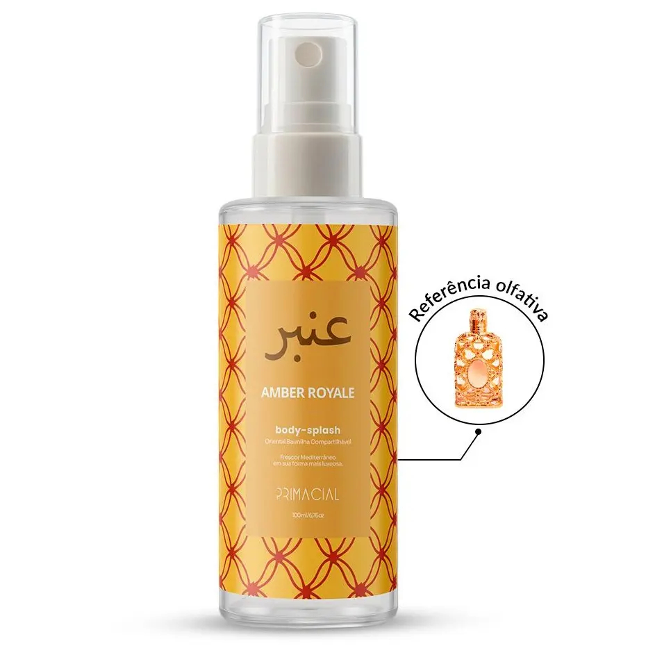 Kit 2 Body Splash Árabe Ayra+ Amber Royale 100ml By Primacial - Perfume Oriental · foto 2