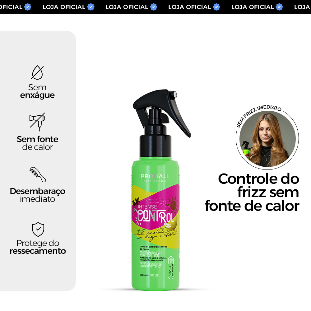 Leave-in de Realinhamento Capilar Sem Uso de Calor | Intense Control