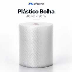 Plástico Bolha Bobina 40cm x 20m Para Embalagem Mudança Proteção