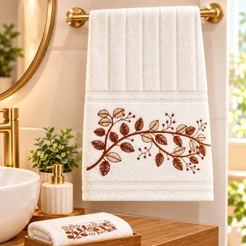 Toalha Lavabo Social Mão Dohler Bordada