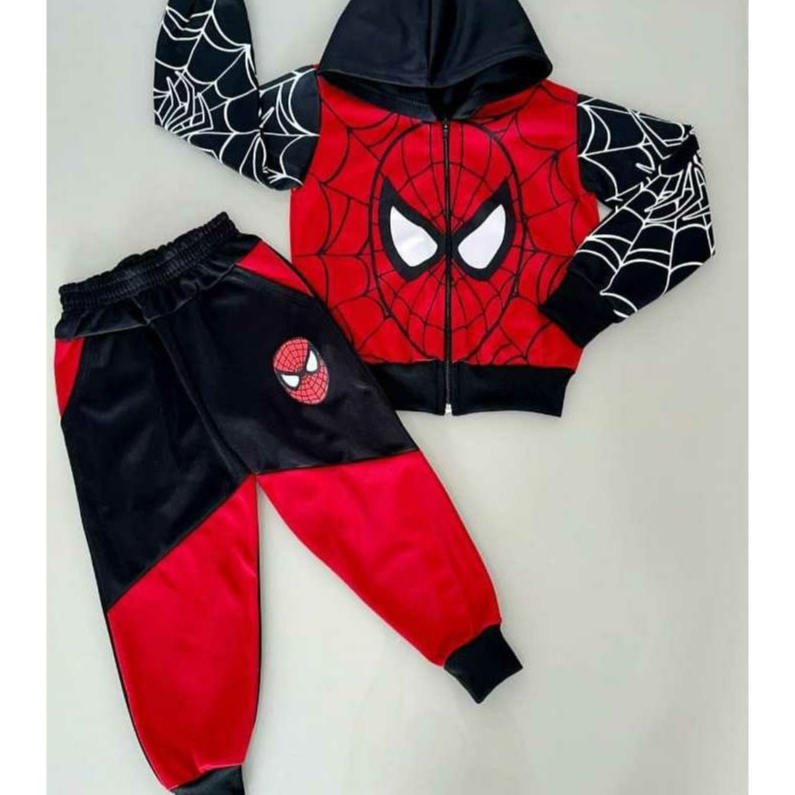 ROUPA DE FRIO MENINO CONJUNTO INFANTIL JUVENIL DE INVERNO HOMEM ARANHA / SONIC E NARUTO HULK BATMAN VERÃO - 2 a 14 ANOS