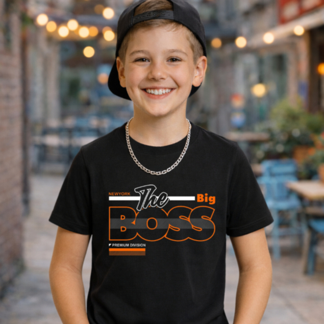 Camiseta Streetwear Infantil Menino Estilo Urbano Casual Street Estilosa Kids Estampada Preta Algodão Manga Curta