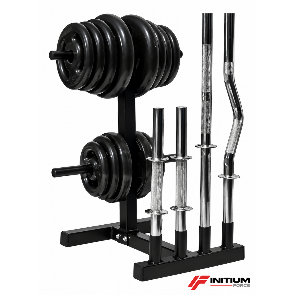 Suporte Organizador Profissional Para 4 Barras e até 300kg de anilha INITIUM FORCE