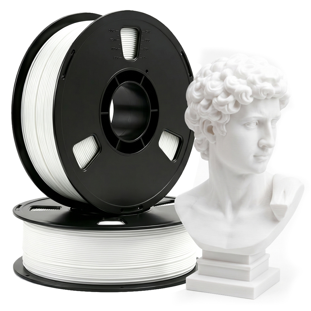 Filamento 3d Impressão Pla 2kg 1.75mm Resistente Branco