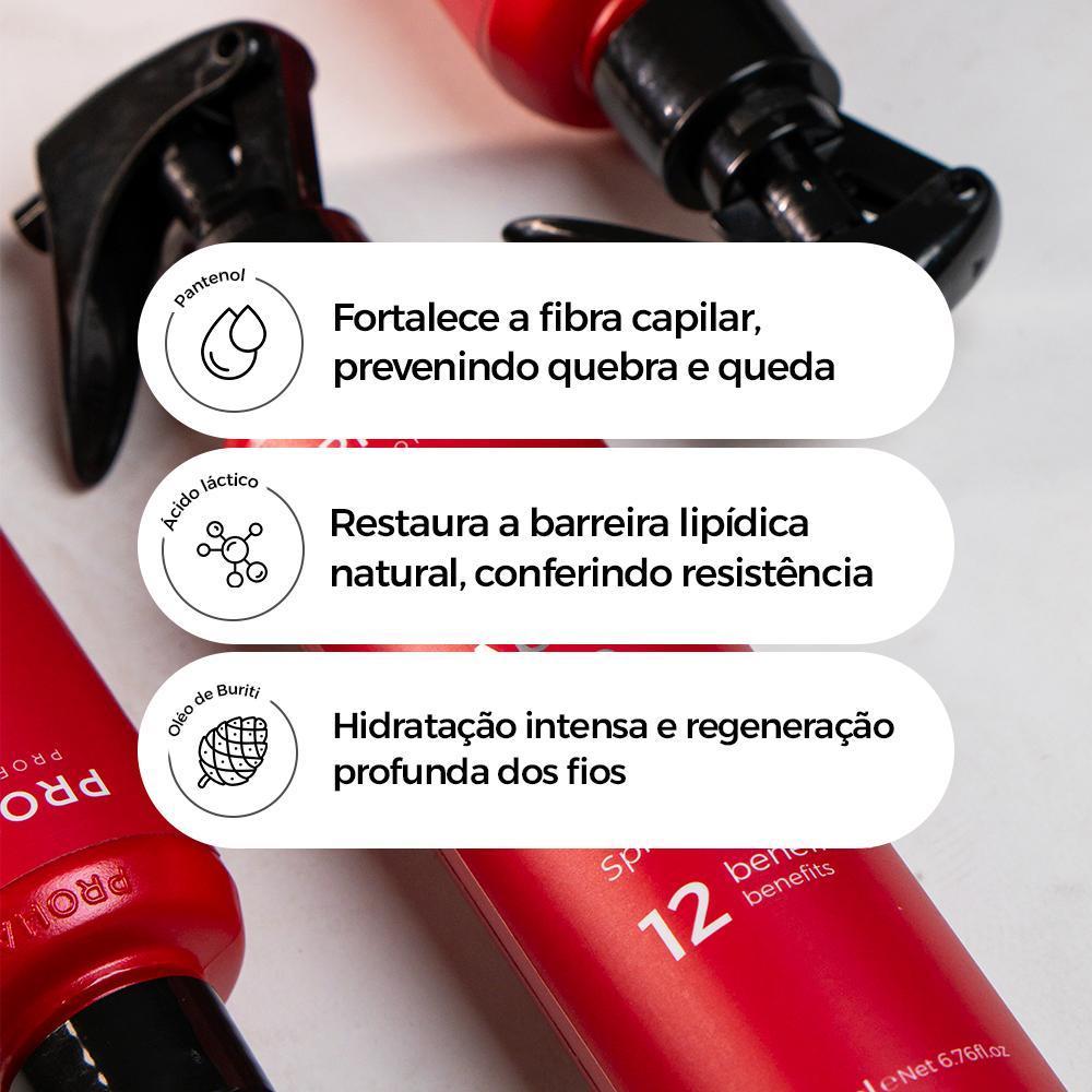 Kit Absolut One 200ml + Âmbar Oil 60ml Proteção Térmica Brilho e Frizz Prohall · foto 2