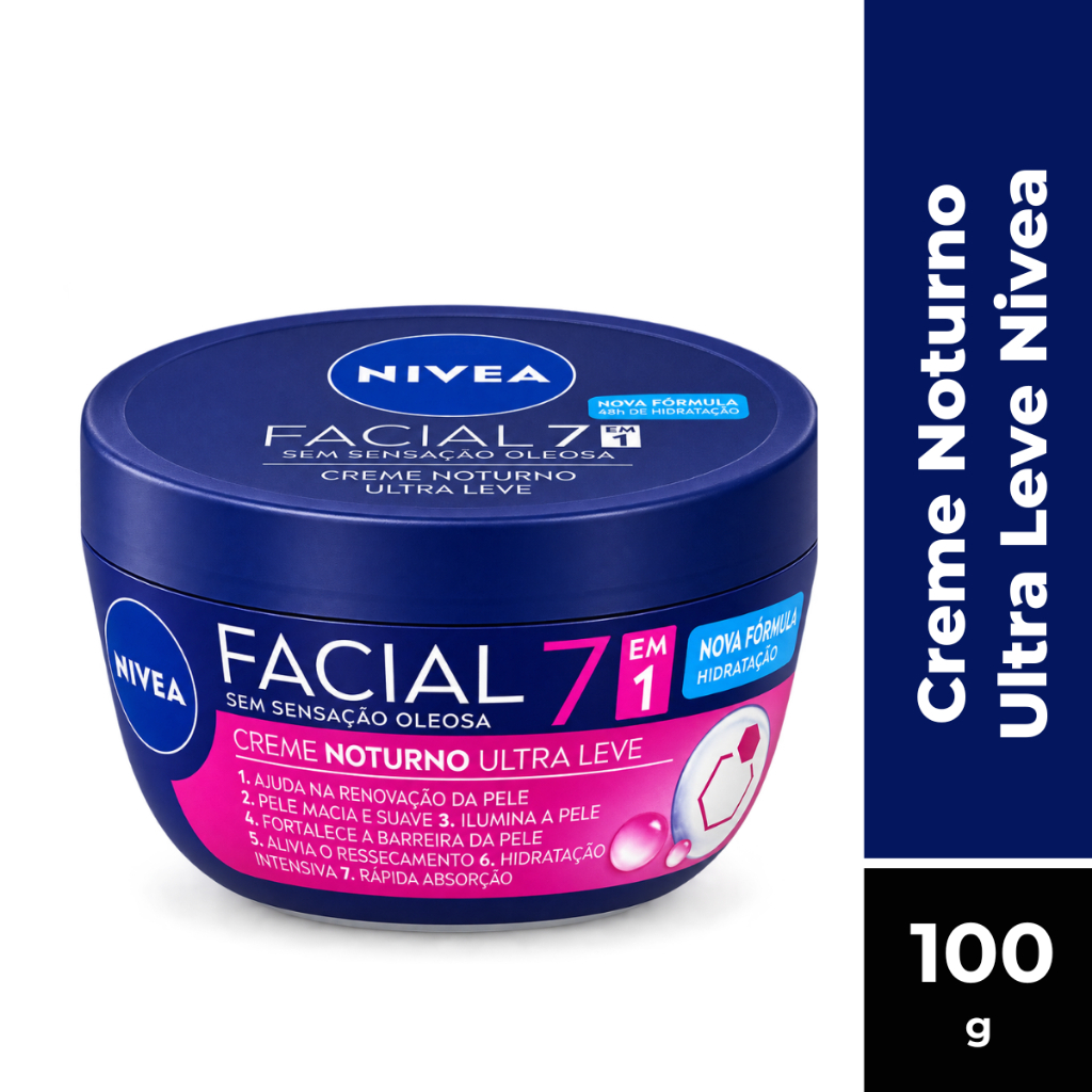 Kit Creme Facial Sensação Não Oleosa Nutritivo + Noturno 100g Nivea - Kit C/2 Itens · foto 2