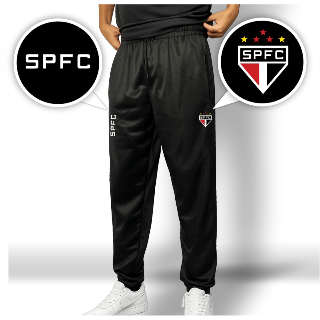 Calça Jogger Masculina Chimpa TRICOLOR02 Esportiva Fitness Academia Treino Corrida Caminhada Casual Confortável