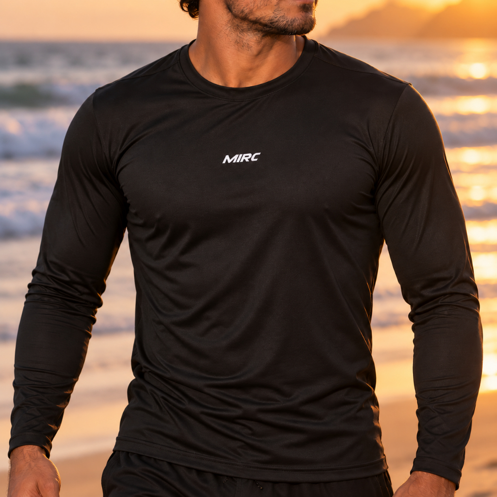 Camisa UV50+ Masculina Manga Longa Proteção Solar Térmica Dry Fit Academia Bike Corrida Caminhada Plus Size