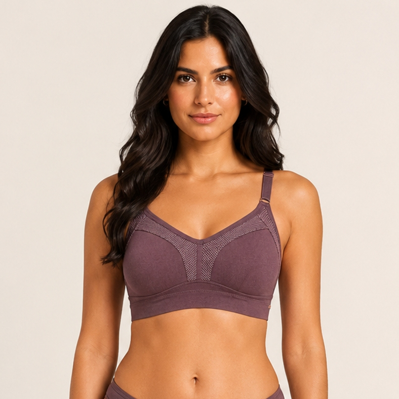 Sutiã Top Sustentação Moldado Ultra Dilady Sem Bojo Sutiã Sem Aro Laterais Largas Feminino Original · foto 2