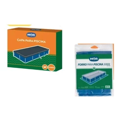 Kit Capa + Forro Para Piscina Standard 3000 Litros Mor