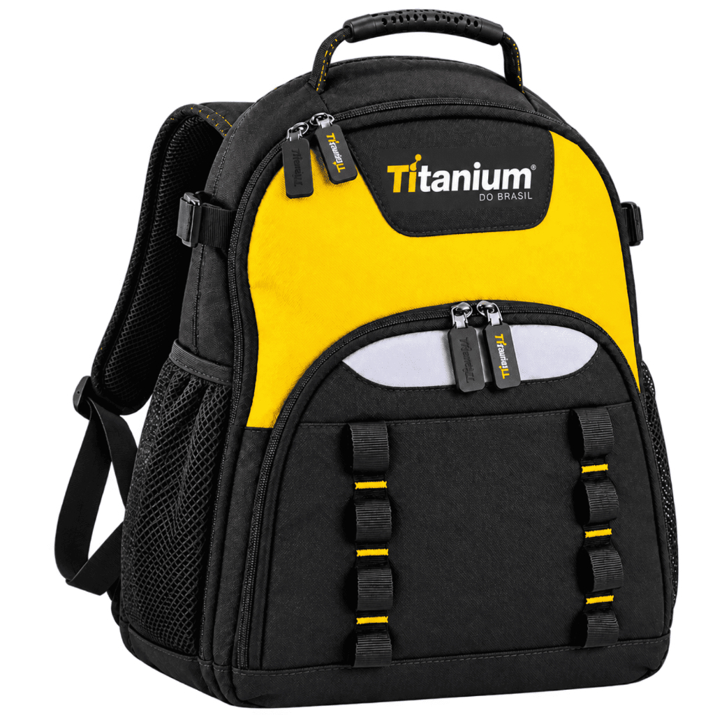 Mochila para Ferramentas 25kg Tool Bag Tecido Balístico Titanium Platina