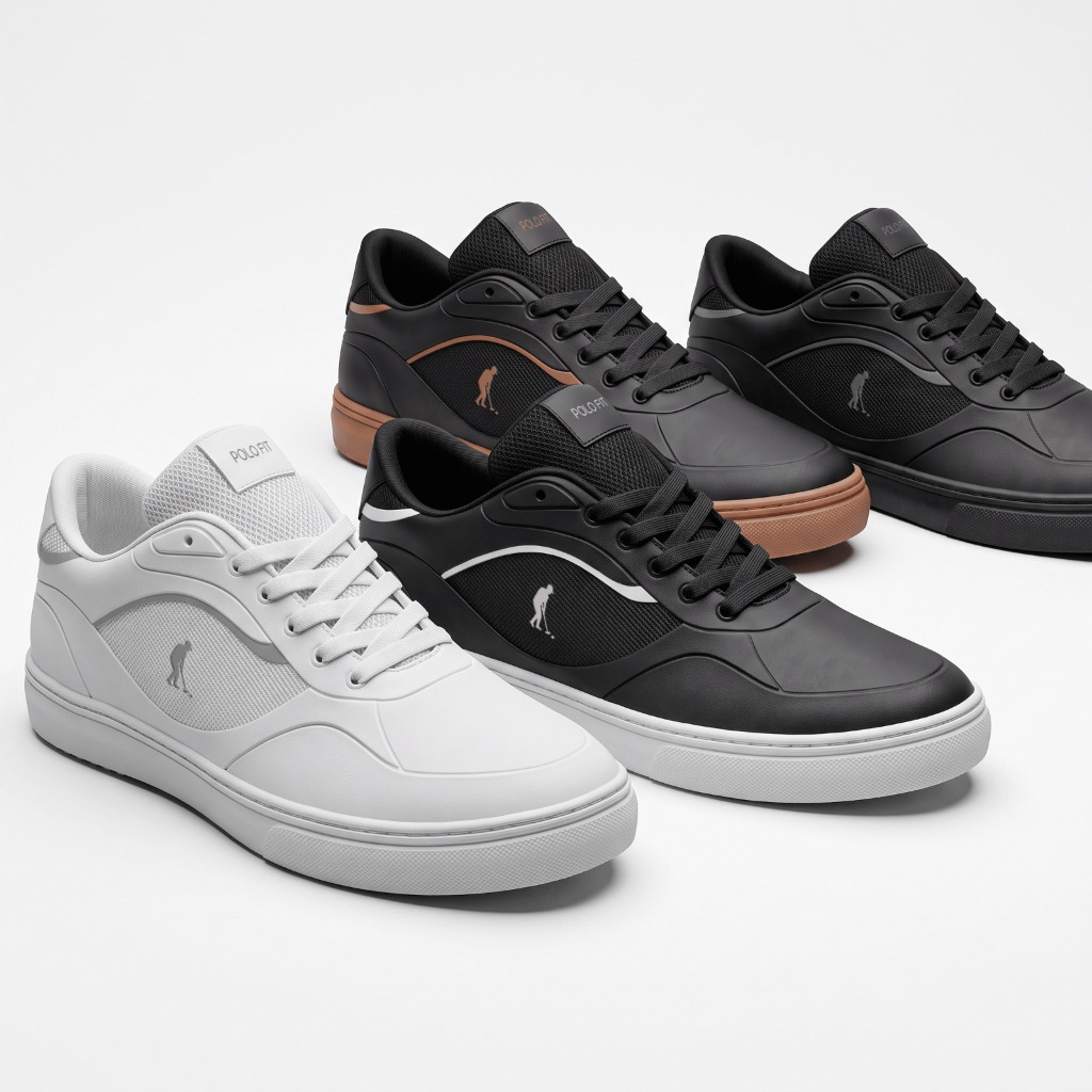 Tenis Polo Fit Urban Street Skate Casual Original Masculino Dia a Dia Esporte