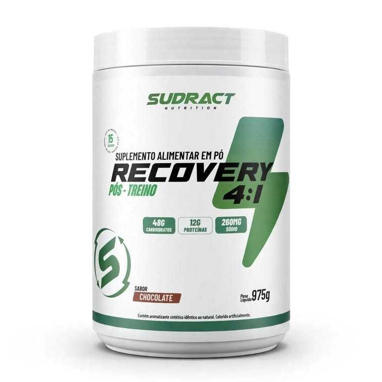 Recovery X 4:1 Sudract Nutrition Pote 975g Pós Treino Recuperação Muscular