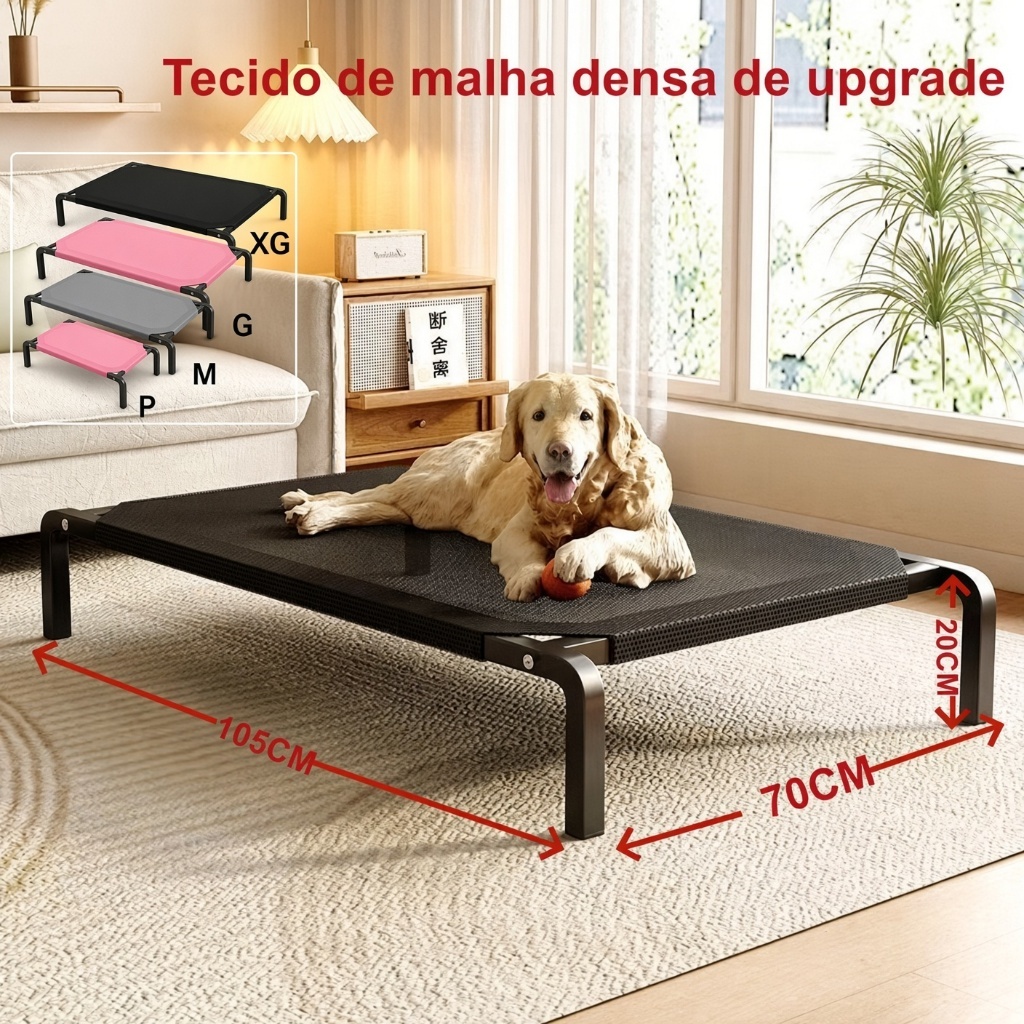 Cama pet impermeável Suspensa Elevada Portátil Respirável E Confortável Para Pets Cães Gatos Tecido de malha aprimorado