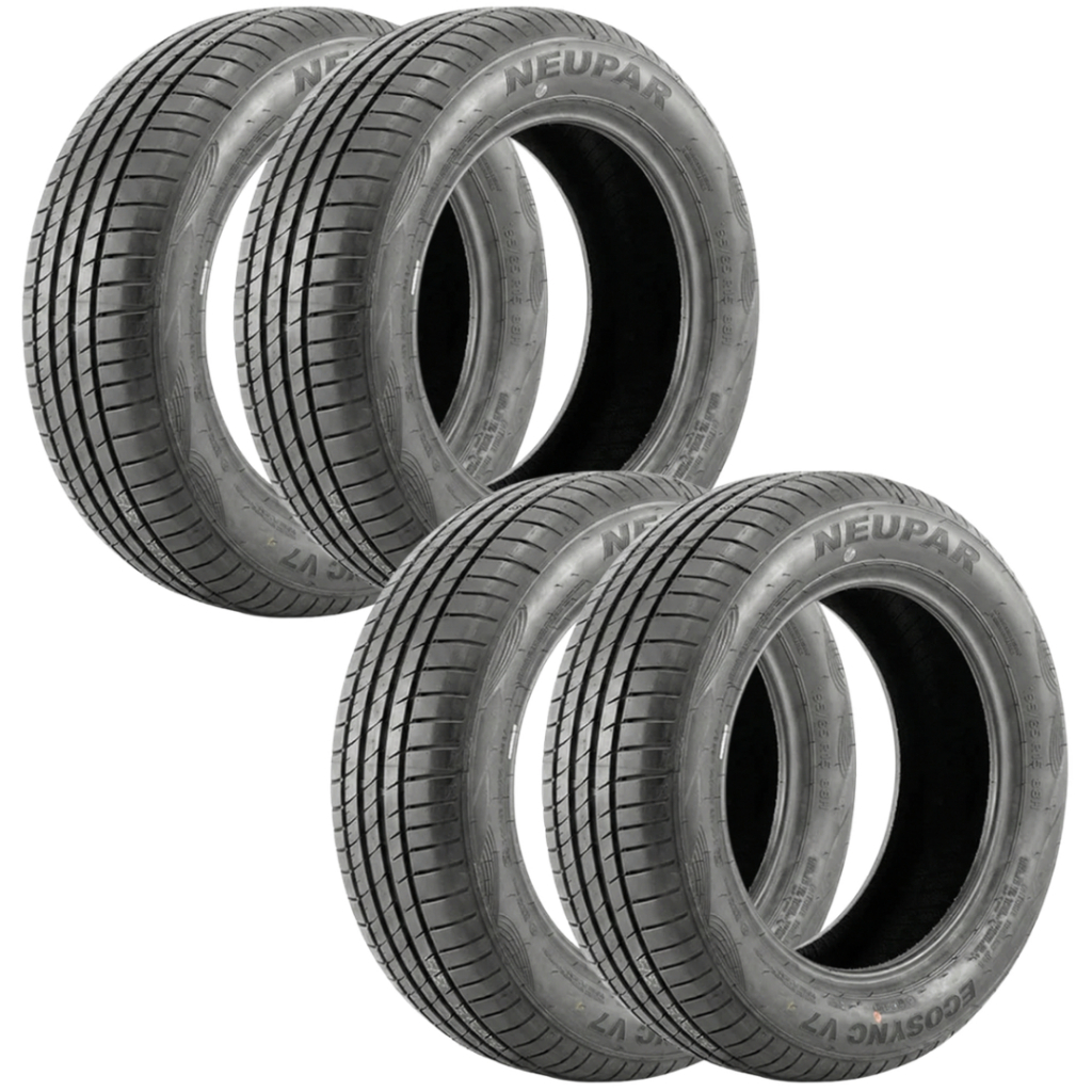 Jogo 4 Pneus 185/60 R15 Neupar EcoSync V7 84H Aro 15 Novos