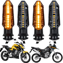 Kit 4 Pisca de Led Honda Adv 150 2021 2022 2023 2024 Twister Cb 300F 2021 2022 2023 2024
