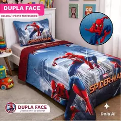 Kit Colcha Cobre Leito Infantil 2 Peças Solteiro Encanto Ballet Dupla Face Com Viés estampado infanti