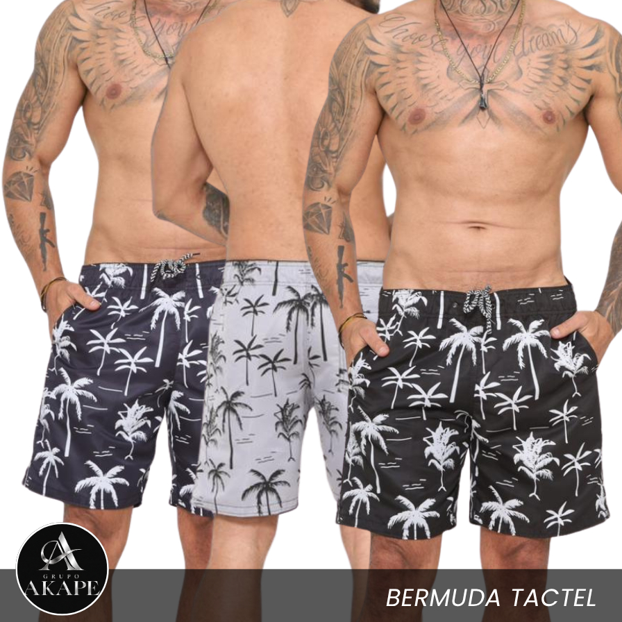 Bermuda Masculina Tactel Shorts Elastano Premium Moda Coqueiro Casual Atlético Estilosa