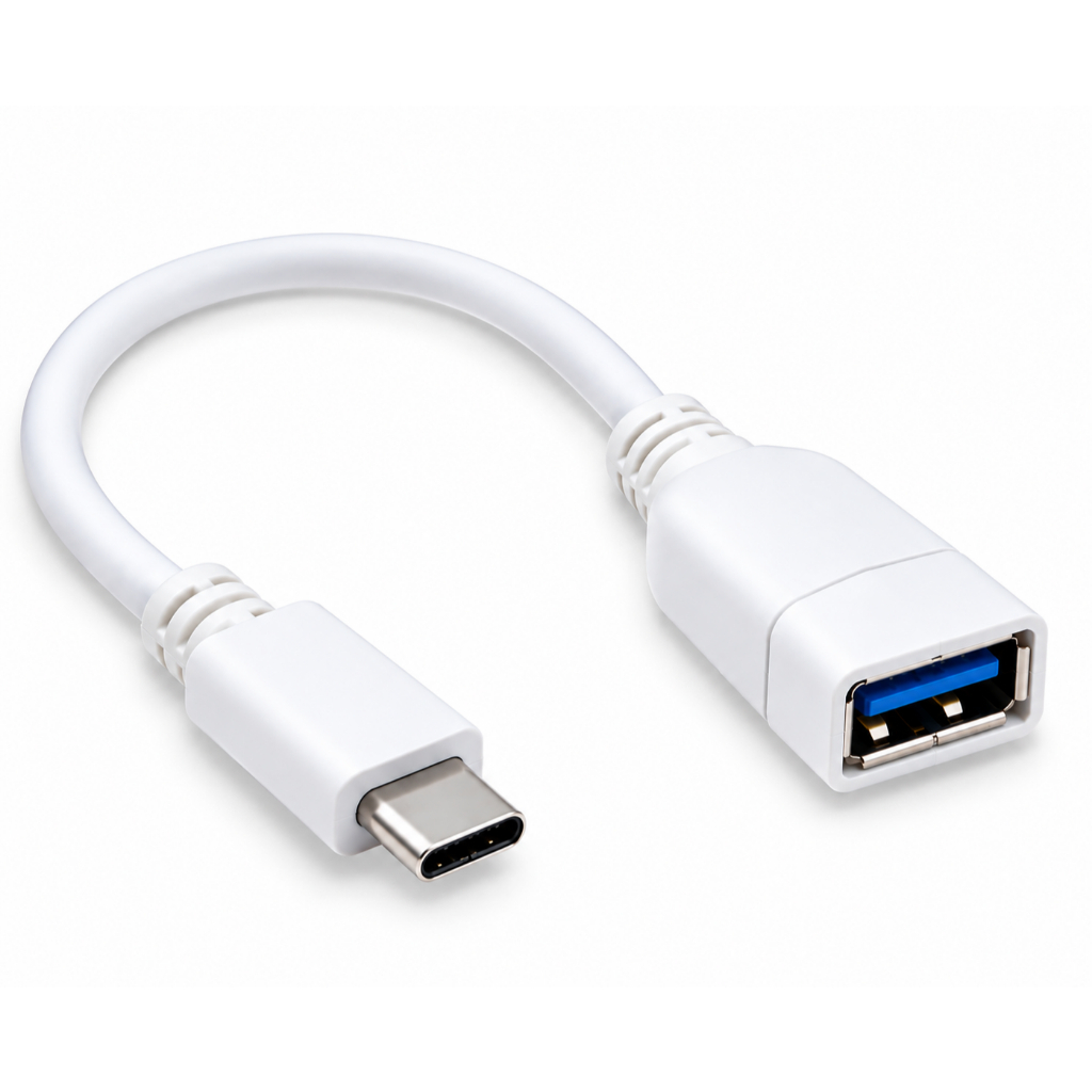 Cabo Adaptador OTG Tipo C USB-A Femea 3.0 Pendrive Smartphone Celular Transferencia de Dados