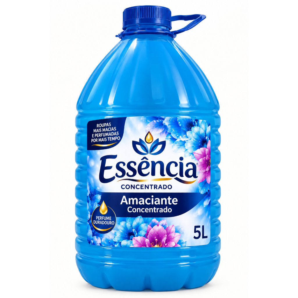 Amaciante 5L Concentrado Perfumado Roupas Macias Cheirosas Perfume Duradouro Alto Rendimento