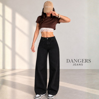 Calça Jeans Feminina Wide Leg Navalhada pantalona Cintura Alta
