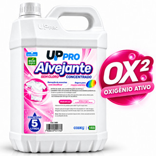 Alvejante Percarbonato Liquido Oxigênio Ativo Tira Manchas Roupas Brancas e Coloridas