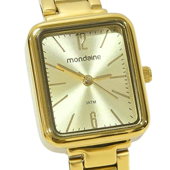 Relógio Mondaine Feminino Analógico Quadrado 32377LPMVDE1