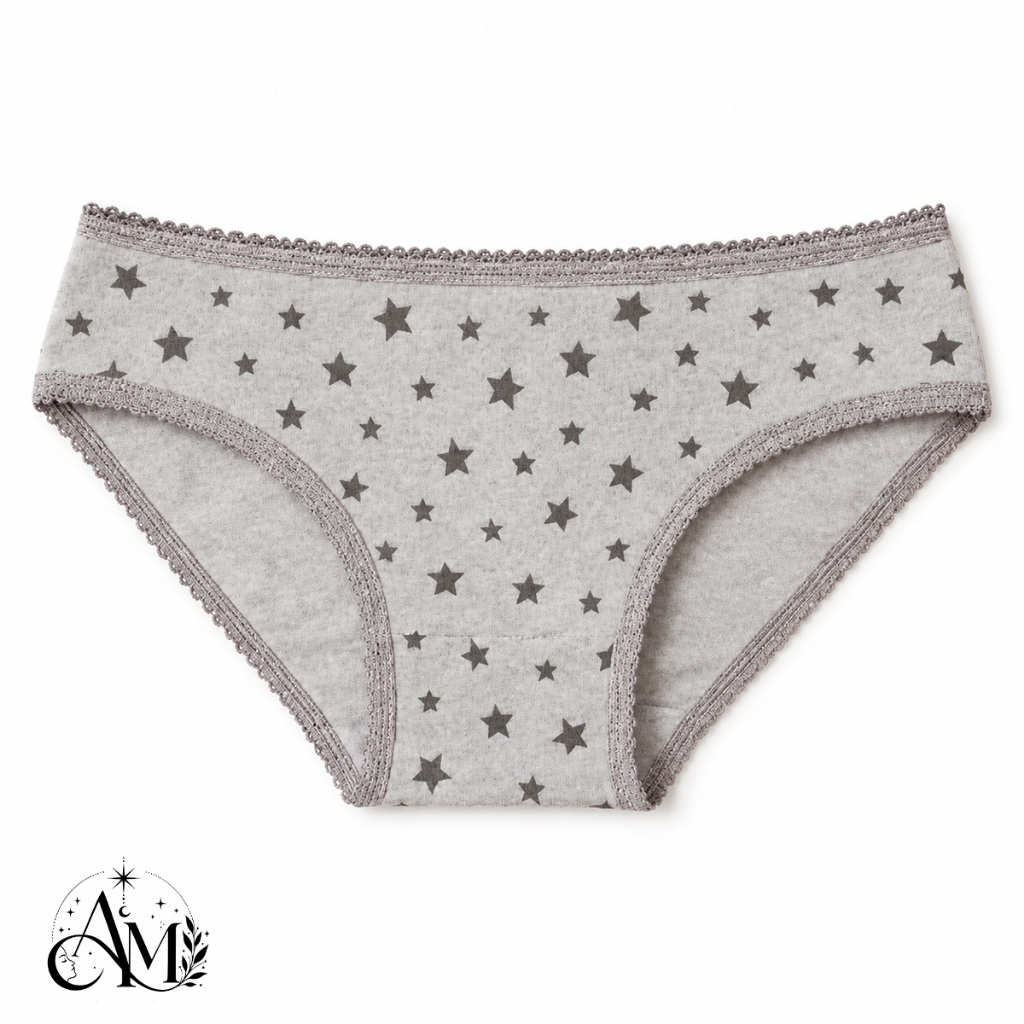 Calcinha de Algodão Infantil Meninas 100% Algodão Tanga Tradicional Confortável Cores Sortidas