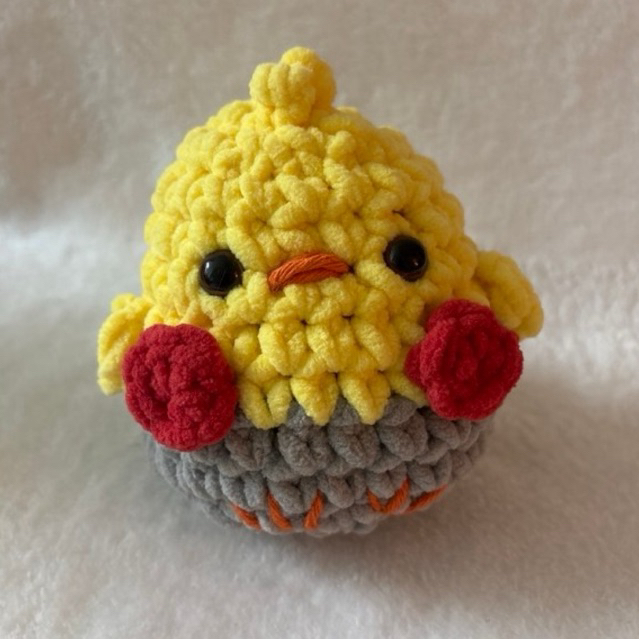 Calopsita Pelúcia Amigurumi Fio Pelúcia Fofinho Macia Decoração Passarinho Crochê