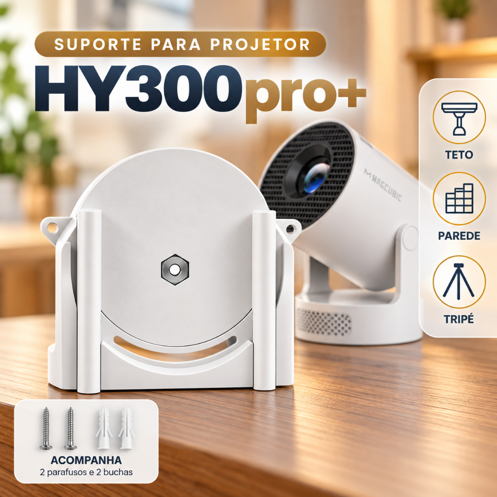 Suporte para Projetor de Teto, Tripé e Parede HY300 PRO+, HY300 PRO PLUS - Magcubic, Salange
