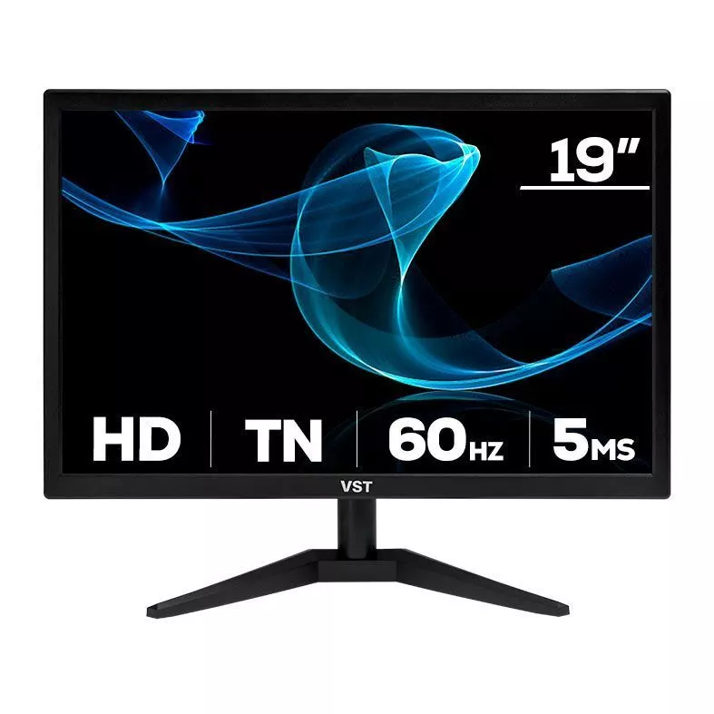 Monitor VST 19, 19 Pol, HD, 5ms, 60Hz, HDMI/VGA, VST-VST19-BL01