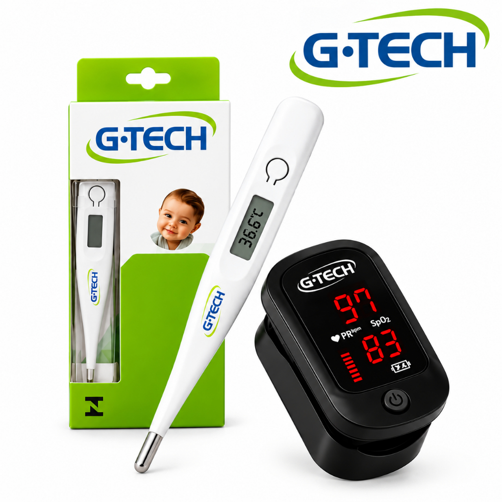Kit Termômetro Oxímetro Led2 G-tech Portátil Adulto Infantil