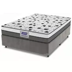 Cama Box Casal Colchão Espuma D33 Fort 138x188x59cm Gazin - Suporta até 150kg por Pessoa