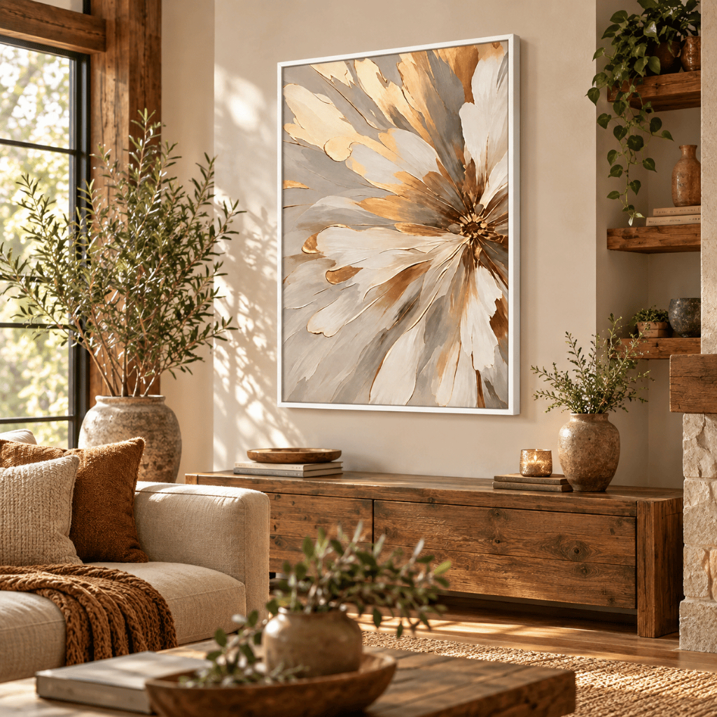 Quadro Decorativo Gigante 80x120 cm Com Moldura Para Sala Quarto Escritório — imagem 2 de 2