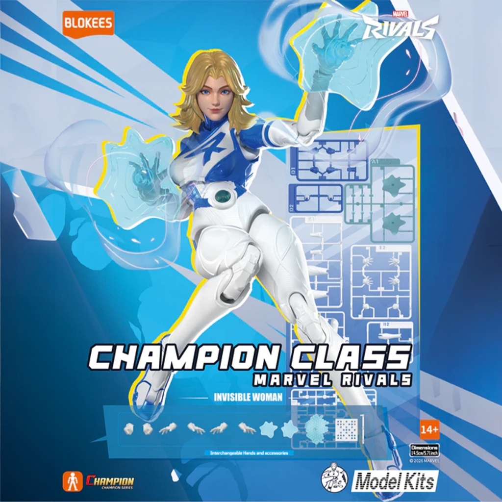 Boneco Articulado Montável Blokees Marvel Rivals Invisible Woman Colecionável Model Kit — imagem 2 de 2