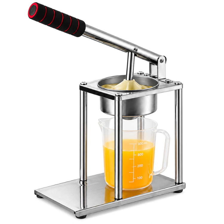 Espremedor Manual De Frutas Em Inox Com 2 Moldes Côncavo E Plano Snel Home