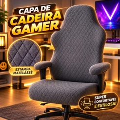 CAPA DE CADEIRA GAMER PROTEÇÃO E CONFORTO