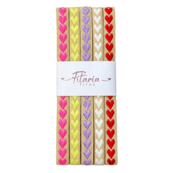 Fita para laços 10mm 5 cores 5metros (1M de cada cor) yama