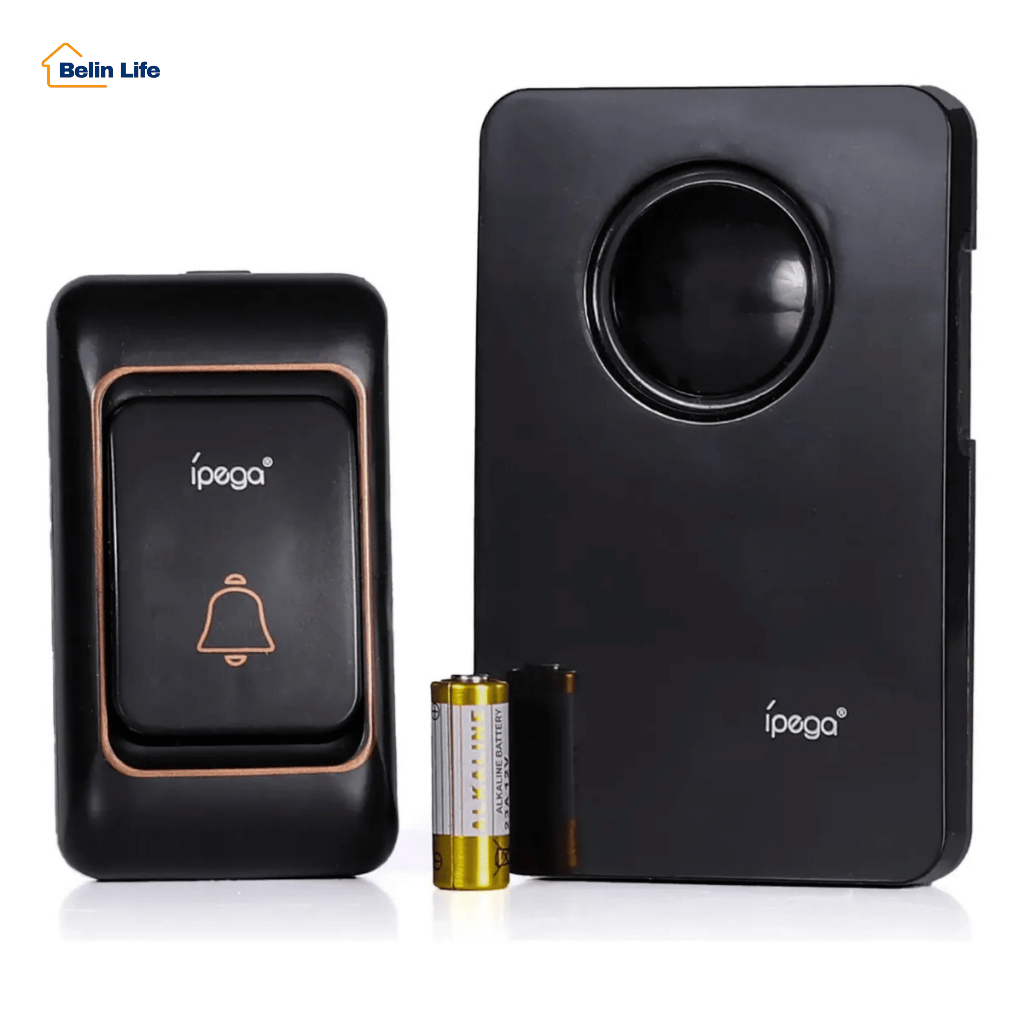 Campainha Sem Fio de Tomada Ipega KP-CA330 Até 150m 36 Toques Volume Ajustável Bivolt 127V 220V