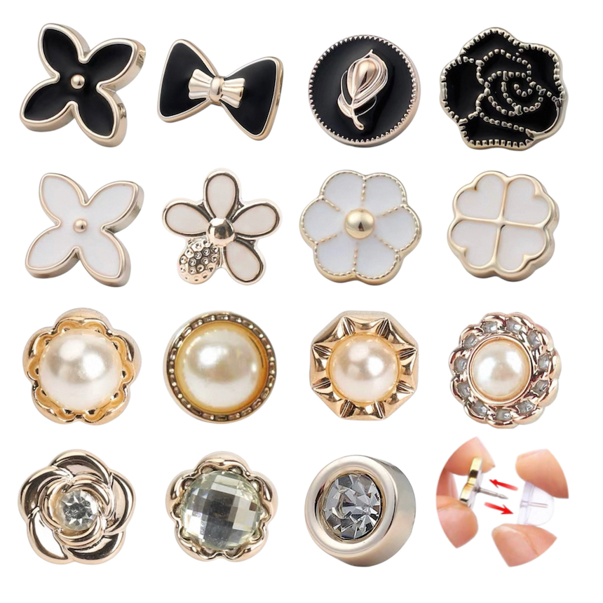 15 Peças Mini Broche Pin Botton Sortidos Ajuste Roupa